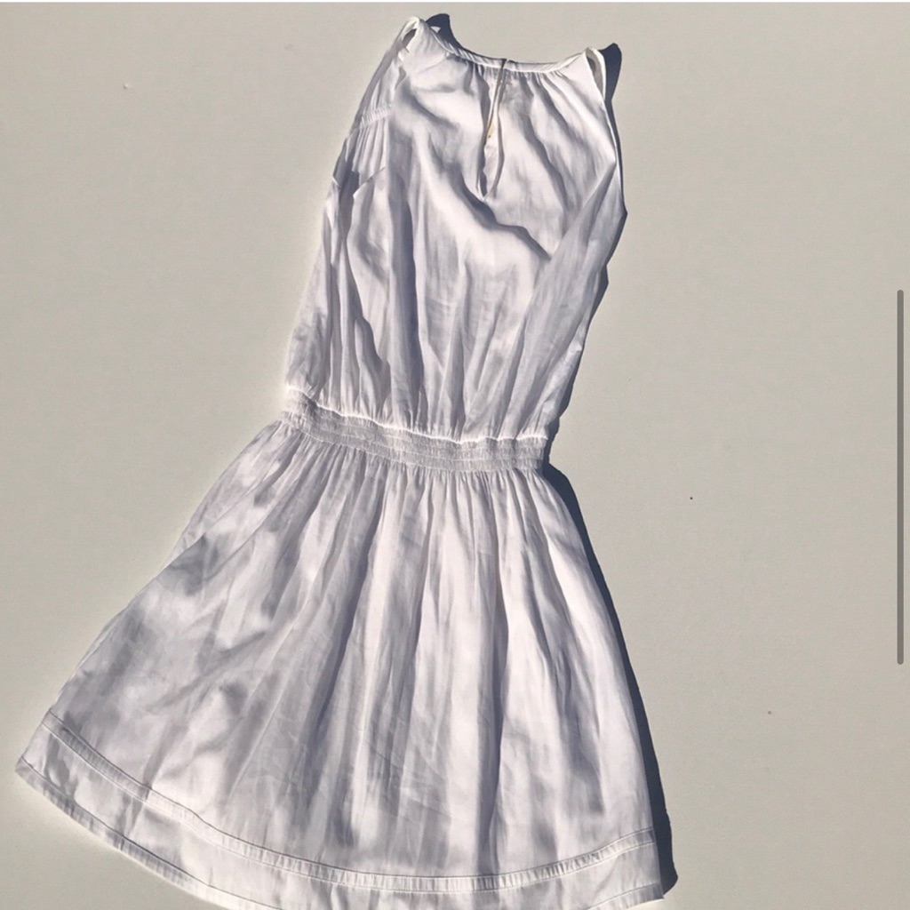 Ramy Brook White Brynn Blouson Dress M